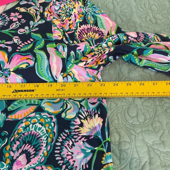 Lilly Pulitzer Diann Long Sleeve Dress High Tide Navy Shes Got Sol XXL NWT - Picture 10 of 11